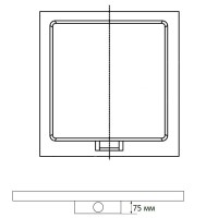 Душевой поддон квадратный RGW STA-01B Черный (900x900)