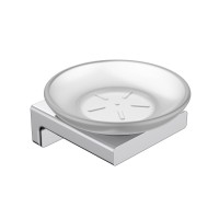 AQM7314CR Tivoli Мыльница латунь/матовое стекло, хром