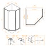 Душевой уголок RGW SV-81 (Прозрачное, 900x900)