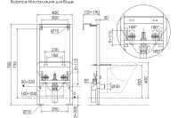 Система инсталляции для подвесных биде, арт.CN122001