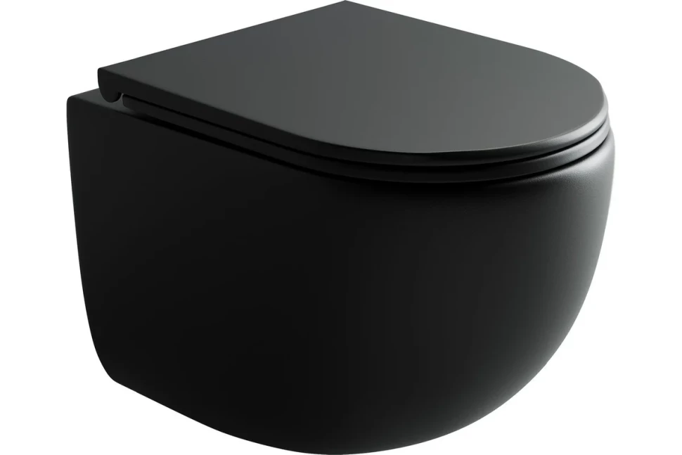 Подвесной унитаз UP безободковый, смыв торнадо CN4007MB