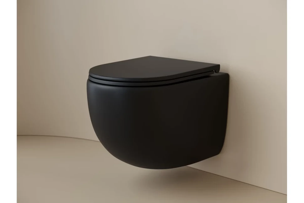 Подвесной унитаз UP безободковый, смыв торнадо CN4007MB