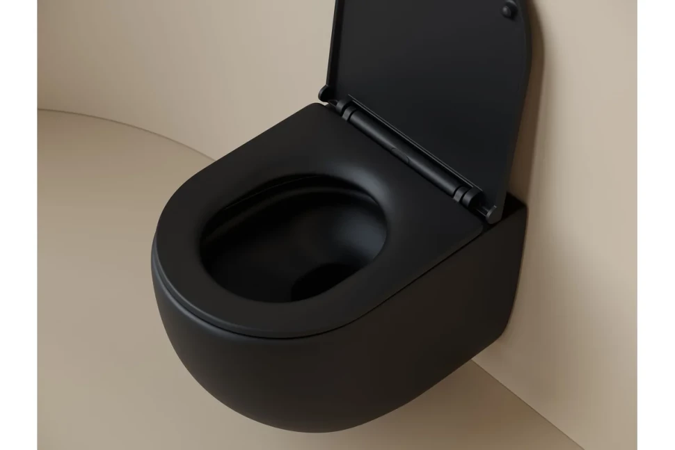 Подвесной унитаз UP безободковый, смыв торнадо CN4007MB