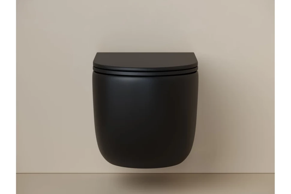 Подвесной унитаз UP безободковый, смыв торнадо CN4007MB