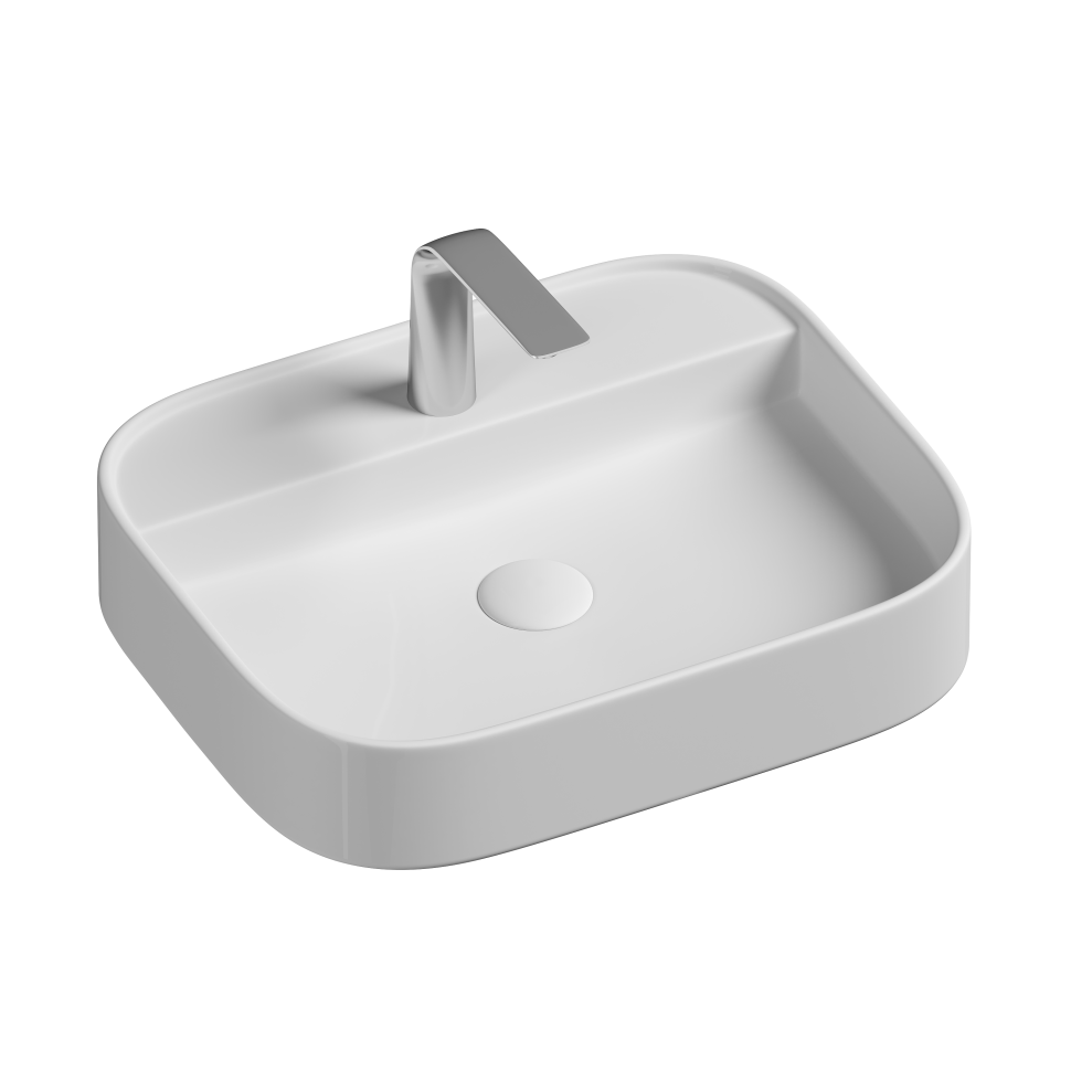 Умывальник чаша накладная прямоугольная Element 550x450x110мм
