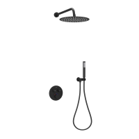 Душевой комплект SANCOS Link встраиваемый, c термостатическим смесителем, цвет черный матовый, арт. SC3005MB