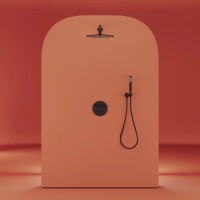 Душевой комплект SANCOS Link встраиваемый, c термостатическим смесителем, цвет черный матовый, арт. SC3005MB