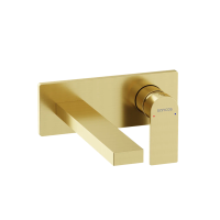 Смеситель для раковины SANCOS Studio c внутренней частью, брашированное золото, PVD покрытие, арт. SC9017BG