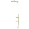 Душевая система ABBER Perfekte 316 AF8A50BG скрытого монтажа с изливом, брашированное светлое золото