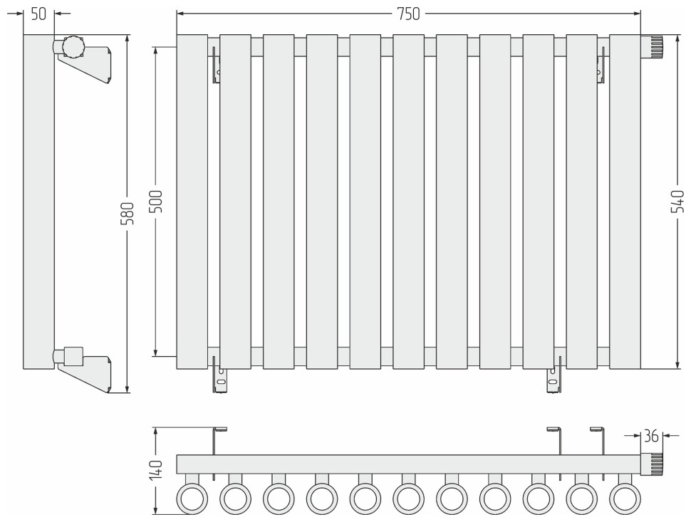 Кумир-0 EU50 правый 500х750 11 секций