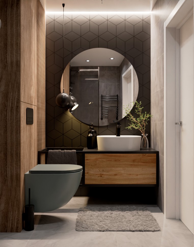 AQM2002MGR Унитаз подвесной с сиденьем SoftClose, технология смыва Rimless, скрыт.крепеж. Цвет серый