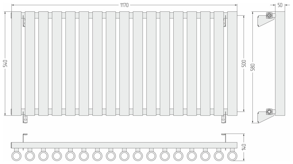 Кумир-0 500х1170 17 секций