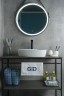 Раковина Gid N9386 51139 накладная белая 50x40x12