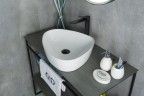 Раковина Gid N9386 51139 накладная белая 50x40x12
