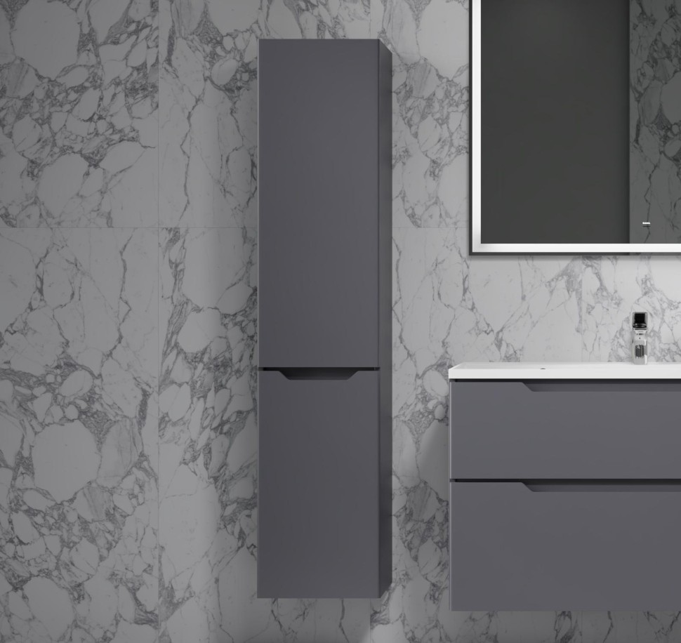 AQM9003GM "S3" Пенал подвесной, цвет антрацит.