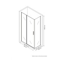 Душевой уголок LEGOS LS-2 900х1000