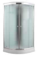 Timo Comfort T-8801 Fabric Glass душевая кабина 100*100*22+турецкая баня хамам+стульчик прозрачный