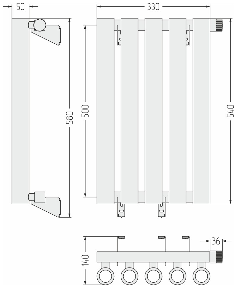 Кумир-0 EU50 правый 500х330 5 секций