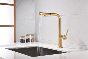 Смеситель для кухни Neo, светлое брашированное золото, Ne214419-SBG, Starke-Paulmark