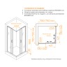 Душевой уголок RGW CL-34B NEW 800x800