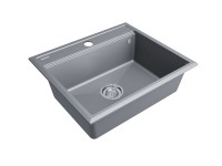 Мойка STEPIA 60, IT-GRANIT, PM115951-GRM , серый металлик, 590х510, Paulmark