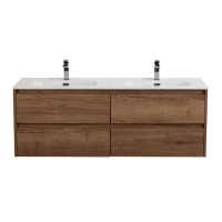База под раковину подвесная BelBagno KRAFT-1400-4C-SO-2-RT Rovere Tabacco