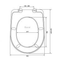 Сиденье для унитаза BERGES Koral A