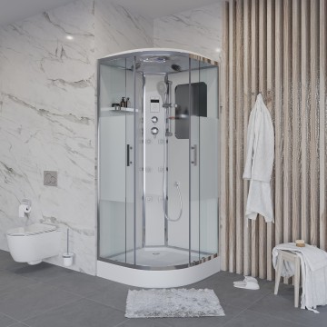 Душевая кабина Niagara Ultra NG-302-01 (100х100х220) низкий поддон(16см),стекло матовое,4 места