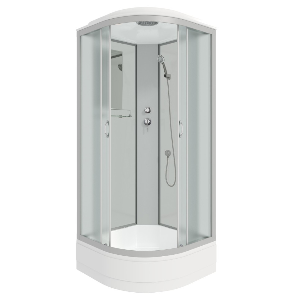 Душевая кабина Niagara Classic NG-3302-14 (100х100х215) средний поддон(26см),стекло матовое,4 места
