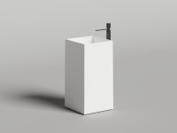 Раковина напольная ARMONIA SQUARE 01 покраска по RAL полностью 450х450х900 S-Stone Матовое