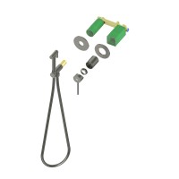 Смеситель встроенный с гигиеническим душем с защитой от ожогов Timo Saona 2339/13SM никель