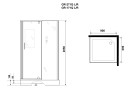 Душевая кабина Grossman Classic GR271QR (90х90х205) дверь распашная,4 места
