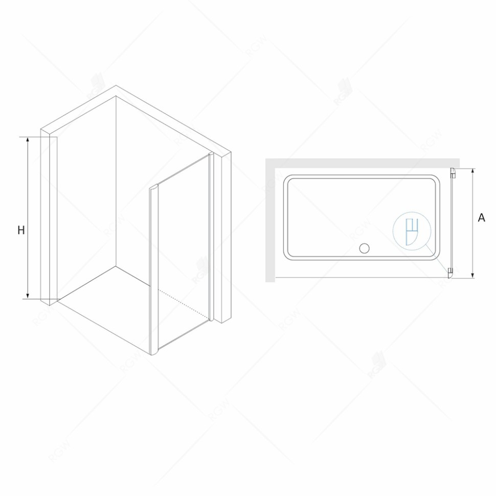 Боковая панель RGW Z-01 (Прозрачное, 700)
