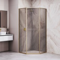 Душевой уголок RGW SV-82Gb "L" (Тонированное, 800x800)