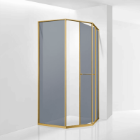 Душевой уголок RGW SV-82Gb "L" (Тонированное, 800x800)