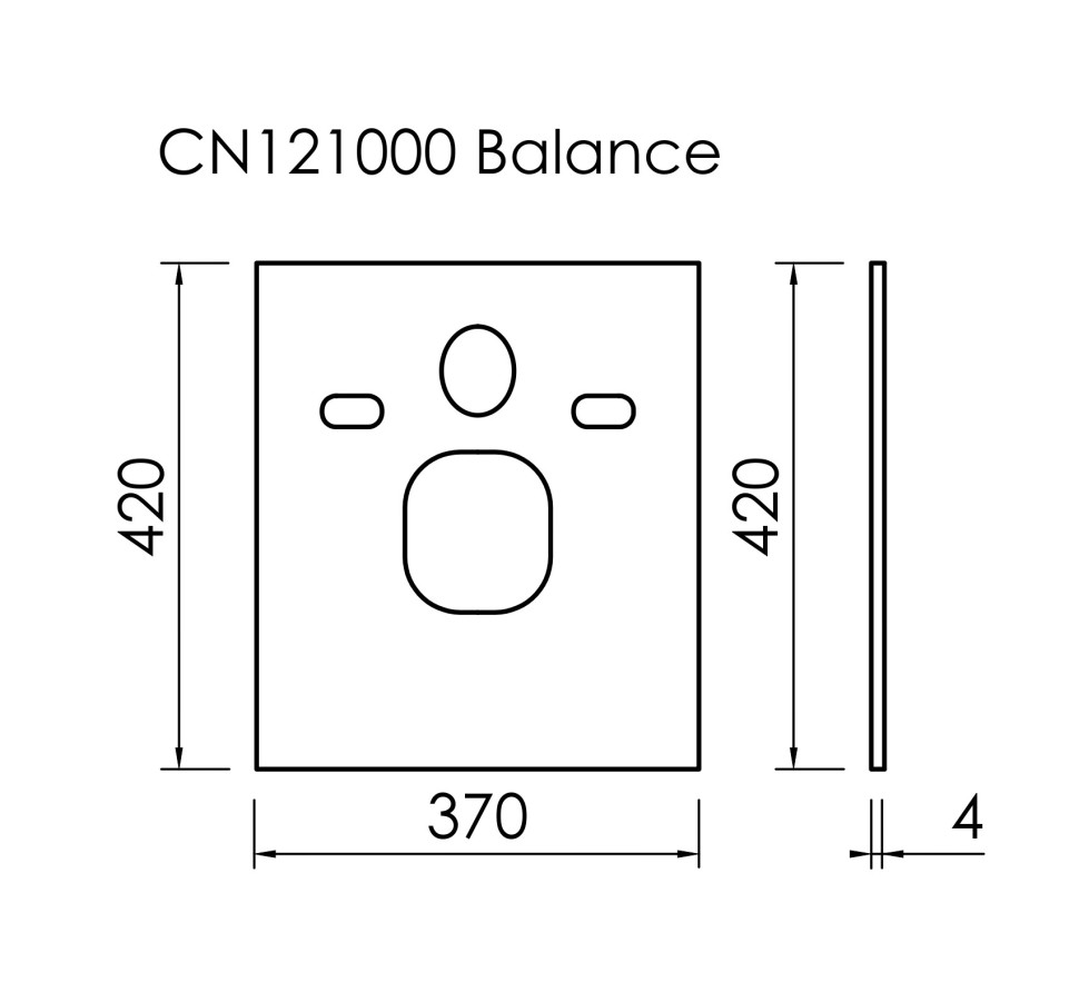 Шумоизоляционная панель для инсталляции Balance, арт. CN121000