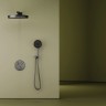 Душевой комплект SANCOS Space встраиваемый c термостатическим смесителем, цвет вороненая сталь , арт. SC3006GMG