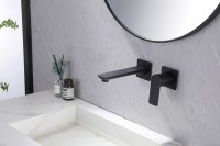 Смеситель ABBER Weiss Insel AF8082B для раковины скрытого монтажа, черный матовый