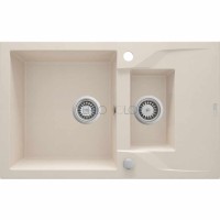 Гранитная мойка, 1.5-чаши с осушкой