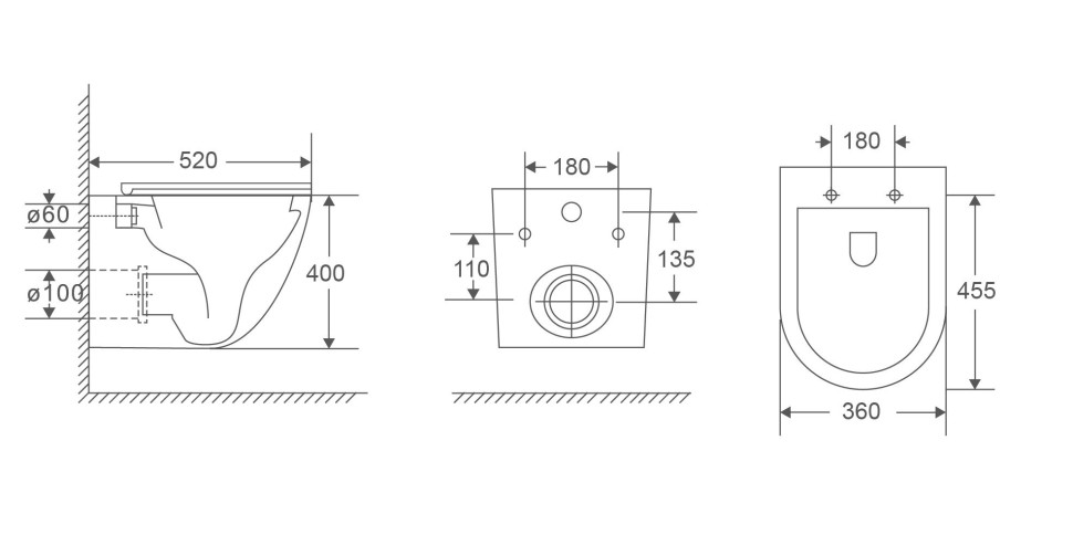 Унитаз подвесной Бьен (Bien) VT1-56TFS Торнадо, цвет белый, ультратонкое микролифт сиденье