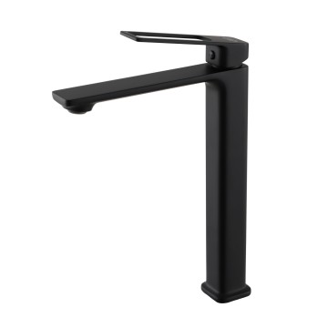 Смеситель высокий для раковины Gid Niagara L057-BM-D L057BMD черный матовый