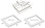 Мойка LUMI-MULTI SINK 55 UNI, IT-GRANIT, LU-MULTI 55-AN, антрацит, 550х450, Paulmark