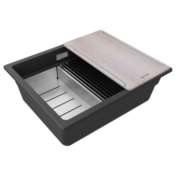 Мойка LUMI-MULTI SINK 55 UNI, IT-GRANIT, LU-MULTI 55-AN, антрацит, 550х450, Paulmark