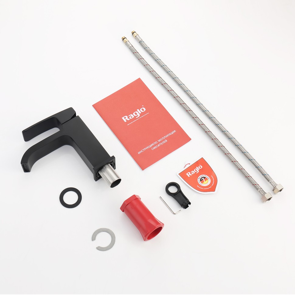 Смеситель Raglo для умывальника, черный