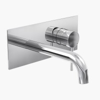Смеситель для раковины VENTAS R скрытого монтажа, совместный, хром глянцевый