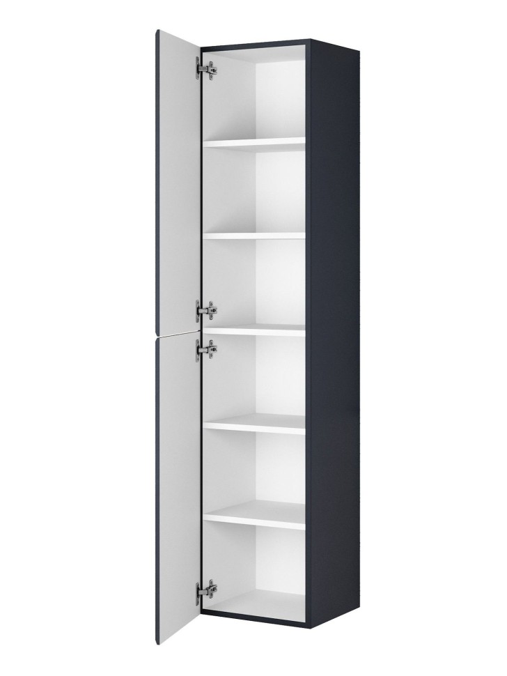 Шкаф-пенал для ванной Uperwood Foster NEW 36х30х160 см, черный