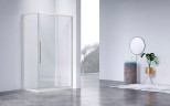 Душевой уголок Слим-Н (Slim-N) VSR-4SN9011CLBN, 1100*900, брашированный никель, стекло прозрачное