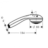 Ручной душ Hansgrohe Crometta, цвет: хром 85 1jеt 28585000