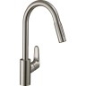 Смеситель для кухонных моек Hansgrohe Focus сталь (31815800)