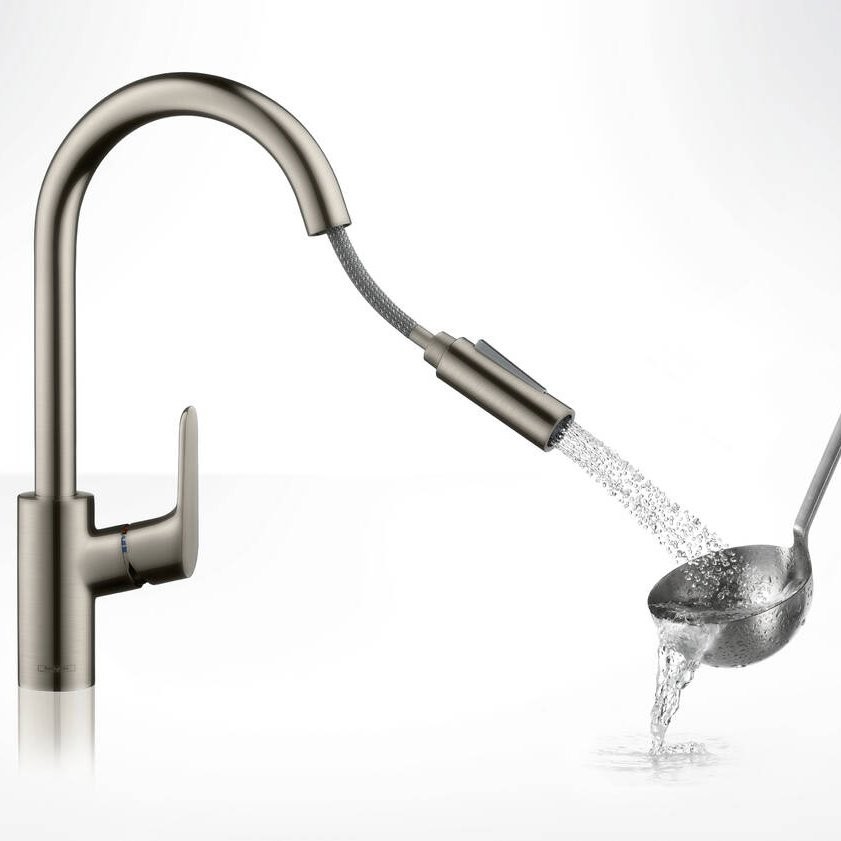 Смеситель для кухонных моек Hansgrohe Focus сталь (31815800)